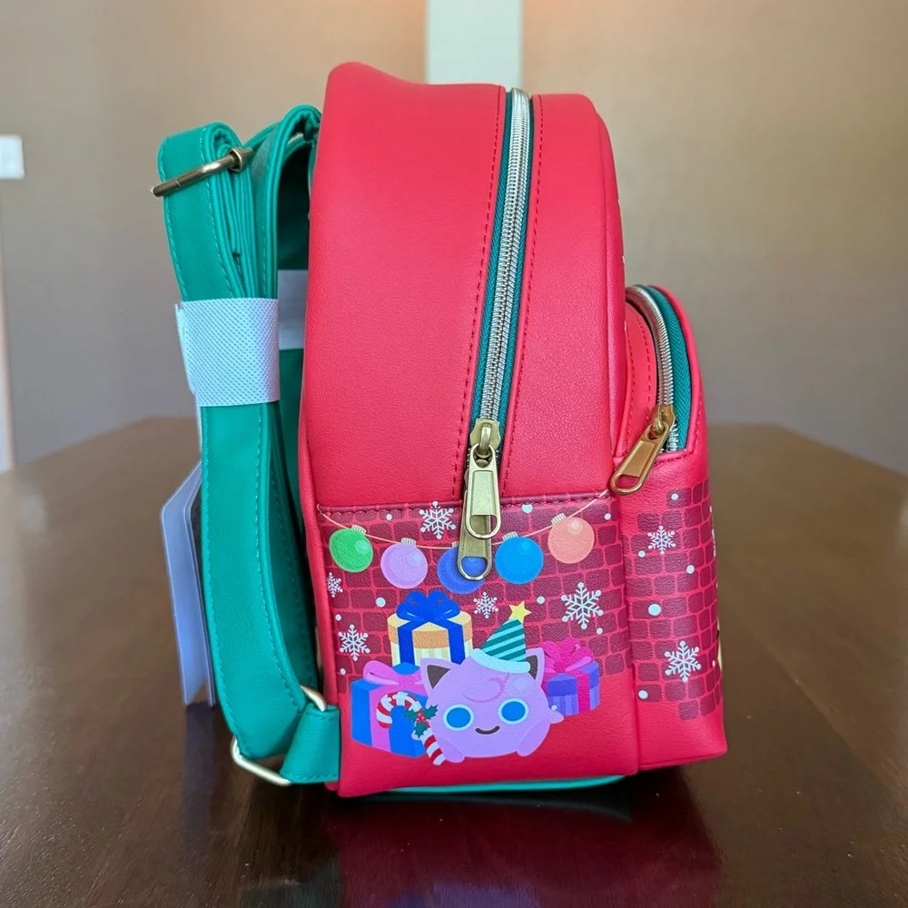 NWT Loungefly Pokémon Christmas Tree Mini Backpack